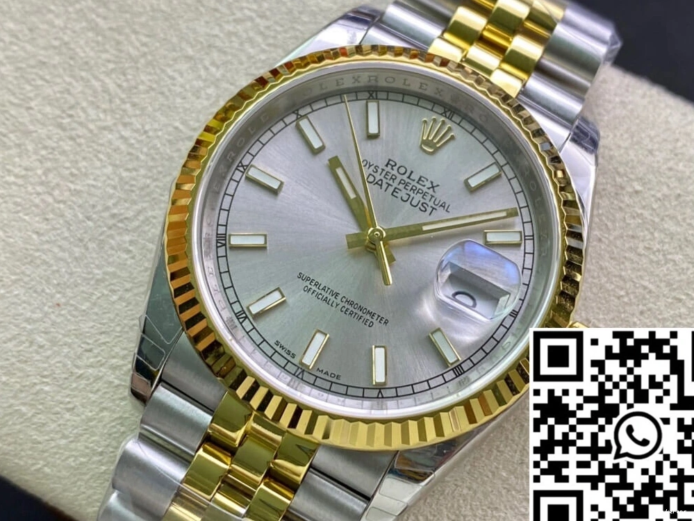 36MM 748 Yellow EW Factory Rolex Datejust RelaxedFit 126233 Gold 0711